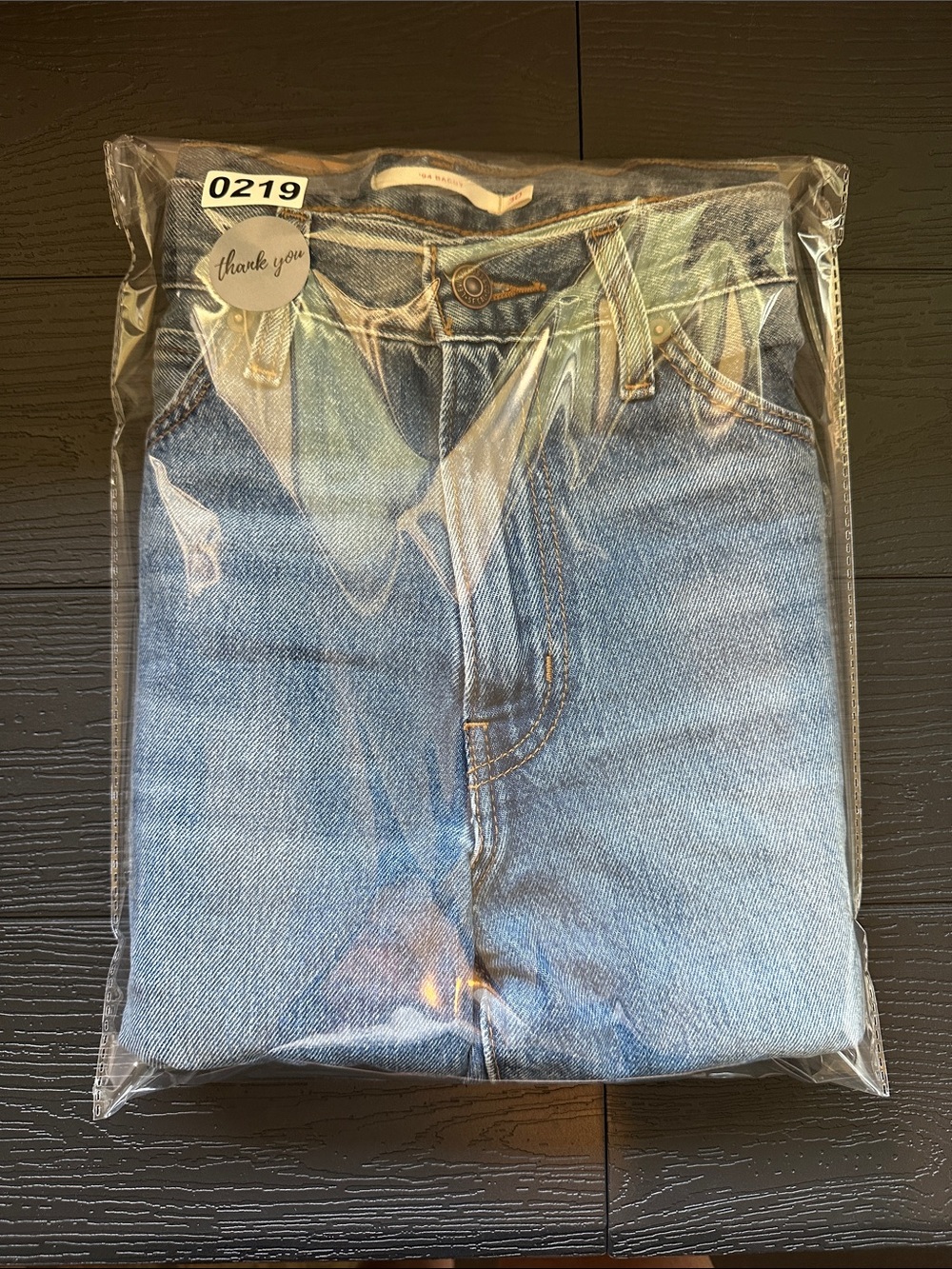Levi Strauss '94 Baggy Wide Leg Medium Wash Jeans Blue Size 30 - Picture 13 of 13